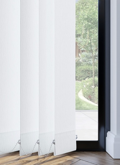 Cleo White Vertical Slats - image 1