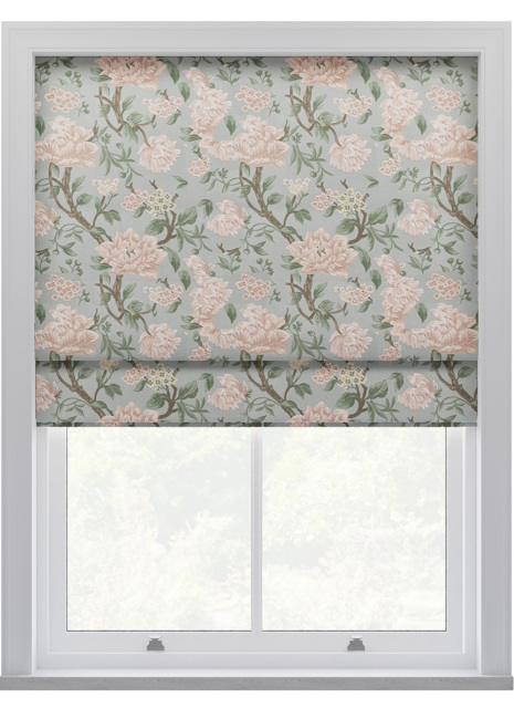 Laura Ashley Tapestry Floral Chenille Blush Roman Blind Roman Blind - image 1