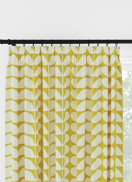 Orla Kiely Solid Stem Yellow Pencil Pleat Curtain Pencil Pleat Curtain - thumbnail 1