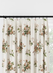 Laura Ashley Rosemore Natural Pencil Pleat Curtain Pencil Pleat Curtain - thumbnail 1