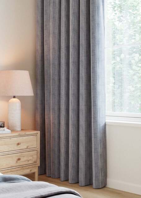 Denim Stripe Jacquard Curtain - image 1