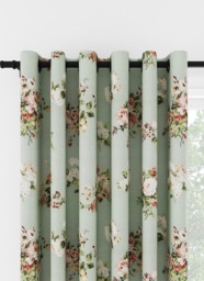 Laura Ashley Rosemore Sage Eyelet Curtain Eyelet Curtain - thumbnail 1