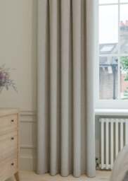 Pale Pewter Chenille Curtain