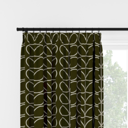 Orla Kiely Jumbo Linear Stem Kelp Pencil Pleat Curtain Pencil Pleat Curtain - thumbnail 2