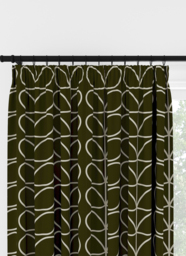 Orla Kiely Jumbo Linear Stem Kelp Pencil Pleat Curtain Pencil Pleat Curtain - thumbnail 1