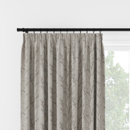 Laura Ashley Pussy Willow Embroidery Steel Pencil Pleat Curtain Pencil Pleat Curtain - thumbnail 2