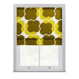 Orla Kiely Shadow Flower Yellow & Ochre Roman Blinds Roman Blind - thumbnail 2