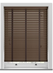 Zambezi Taped Auburn Wooden Blind