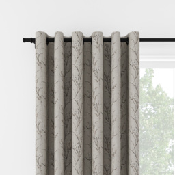 Laura Ashley Pussy Willow Embroidery Steel Eyelet Curtain Eyelet Curtain - thumbnail 2