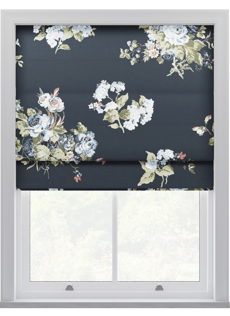 Laura Ashley Rosemore Midnight Roman Blind Roman Blind - image 1