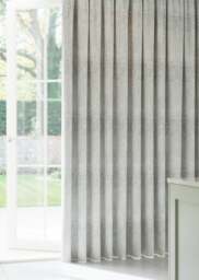 Silver Bouquet Embroidered Curtain