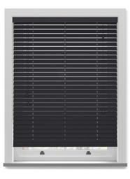 Deco Jet Black Wooden Blind - thumbnail 1