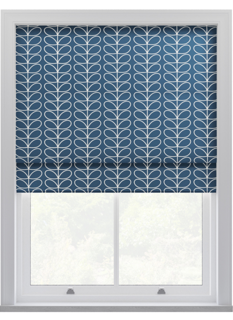 Orla Kiely Linear Stem Marine Roman Blinds Roman Blind - image 1