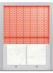 Orla Kiely Linear Stem Pink and Tomato Roman Blinds Roman Blind
