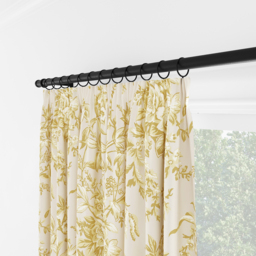 Laura Ashley Picardie Gold Pencil Pleat Curtain Pencil Pleat Curtain - thumbnail 2