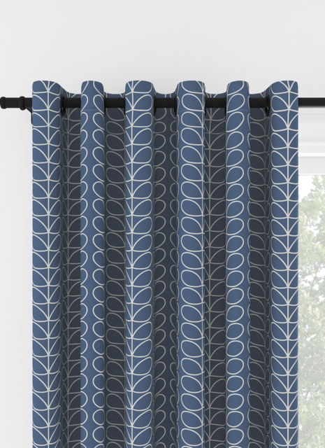 Orla Kiely Linear Stem Marine Eyelet Curtain Eyelet Curtain - image 1