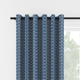 Orla Kiely Linear Stem Marine Eyelet Curtain Eyelet Curtain - thumbnail 2