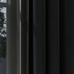 Onyx Jute Weave Sheer Curtain - thumbnail 2