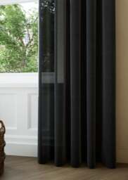Onyx Jute Weave Sheer Curtain - thumbnail 1