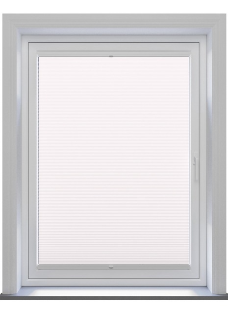 Pleated White Clic Fit Pleated Blind - image 1