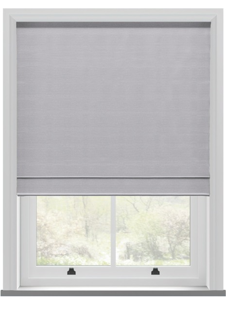 Koi Faux Silk Light Grey Roman Blind - image 1