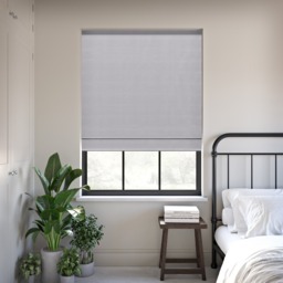 Koi Faux Silk Light Grey Roman Blind - thumbnail 2
