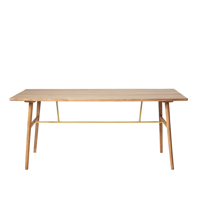Swoon, Hewinson, Scandi Style Dining Table, Brown, Mango Wood, W: 180cm x D: 90cm x H: 76 cm