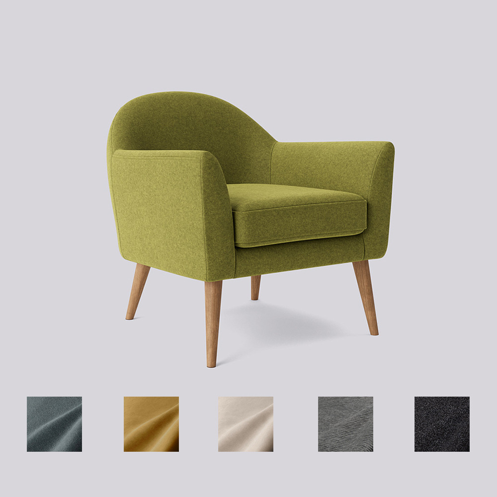 Swoon - Juno - Armchair - Green - Smart Wool