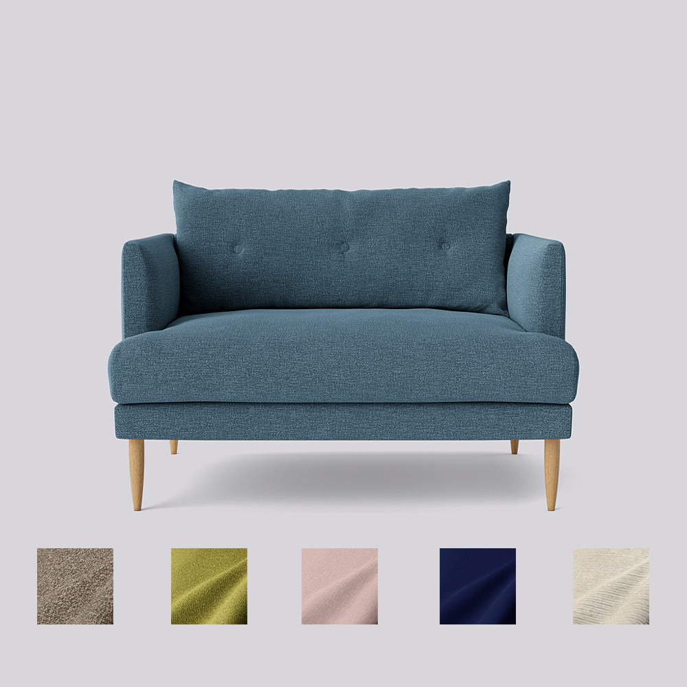 Swoon - Kalmar - Love Seat - Blue - House Weave