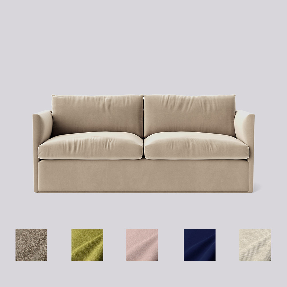 Swoon - Luna Sofabed - Beige - Easy Velvet