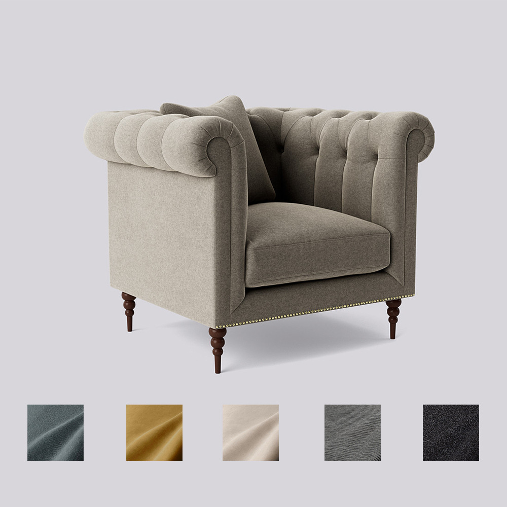 Swoon - Milward - Armchair - Beige - Smart Wool