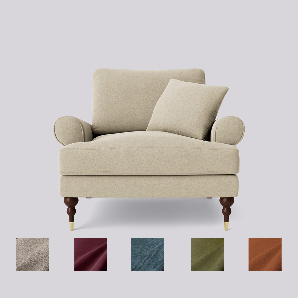 Swoon - Sutton - Armchair - Beige - Smart Wool