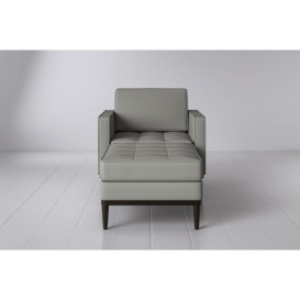 Cotton Chaise Longue Armchair - Smoke - Model 02 - Quick Delivery