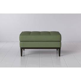Linen Ottoman from Swyft - Sage - Model 02 - Quick Delivery
