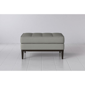 Cotton Ottoman from Swyft - Smoke - Model 02 - Quick Delivery