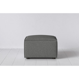 Wool Ottoman from Swyft - Slate - Model 03 - Quick Delivery