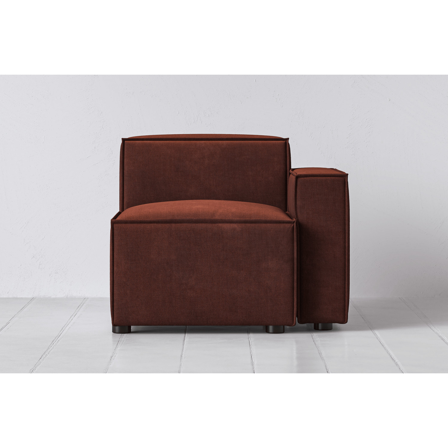 Model 03 Right Arm Sofa Module from Swyft - Burgundy - Quick Delivery
