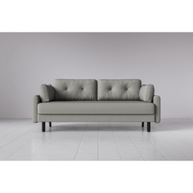 Cotton 3 Seater Sofa Bed from Swyft - Smoke - Model 04 - Quick Delivery