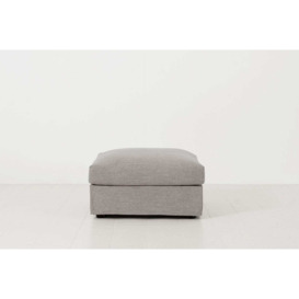 Linen Ottoman from Swyft - Shadow - Model 06 - 24hr Delivery