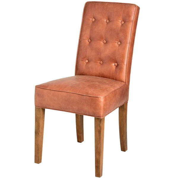 Hill Tan Faux Leather Dining Chair
