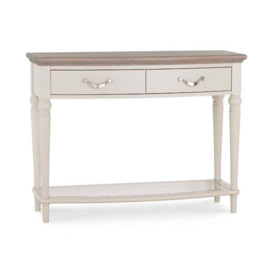 Bentley Montreux Soft Grey And Grey Washed Oak Rectangular Console Table