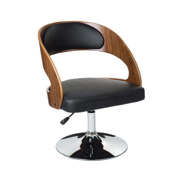 Teddy's Collection Round Back Black Bar Chair