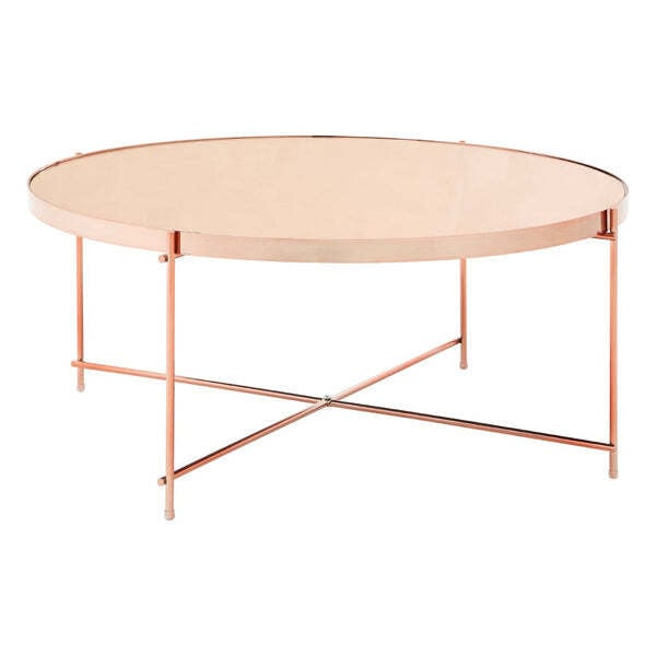 Teddy's Collection Axel Rose Gold Mirror Coffee Table