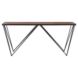 Teddy's Collection Newbury Brown Rectangular Console Table