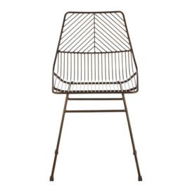 Teddy's Collection Deje Wire Tapered Bronze Dining Chair