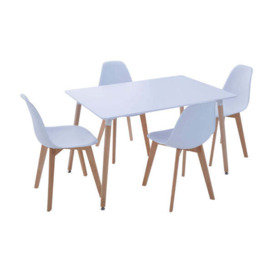 Teddy's Collection Vance White Dining Set