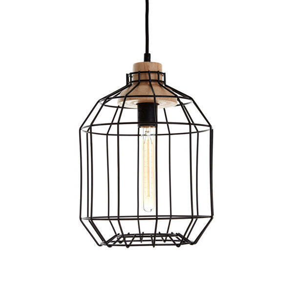 Teddy's Collection Brandon Wire Black Pendant Light