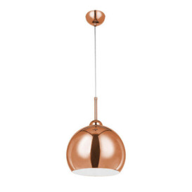 Teddy's Collection Cherry Copper Finish White Pendant Light