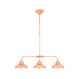 Teddy's Collection Jude 3 Shades Copper Finish Pendant Light