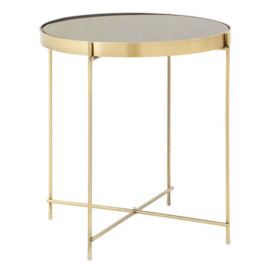 Teddy's Collection Axel Brushed Bronze Side Table / Small